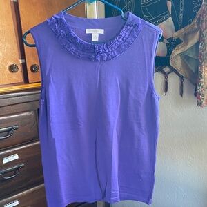 Coldwater Creek Vibrant Purple Tank Top